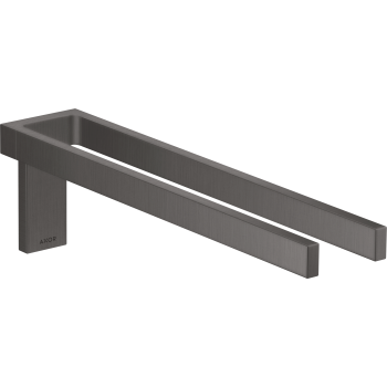 - Axor Universal Rectangular Podwójny wieszak na ręcznik czarny chrom szczotkowany 42622340 - 42622340 - Łazienki Szydłowski