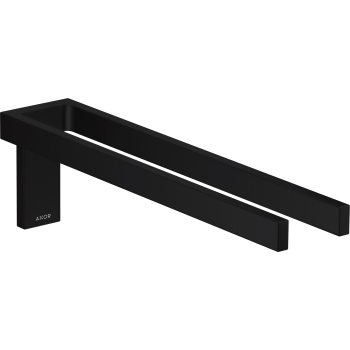 - Axor Universal Rectangular Podwójny wieszak na ręcznik czarny mat 42622670 - 42622670 - Łazienki Szydłowski