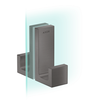  - Axor Universal Rectangular Uchwyt drzwi prysznicowych czarny chrom szczotkowany 42639340 - 42639340 - Łazienki Szydłowski