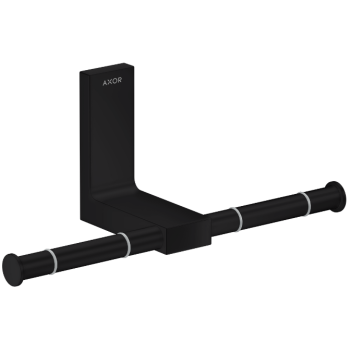 - Axor Universal Rectangular Podwójny uchwyt na papier toaletowy czarny mat 42657670 - 42657670 - Łazienki Szydłowski