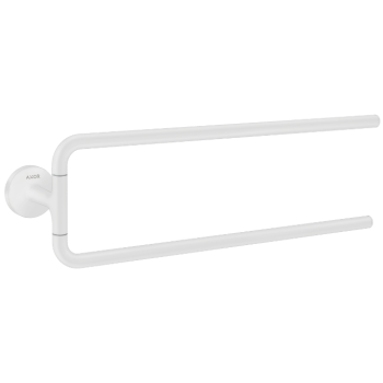  - Axor Universal Circular Podwójny wieszak na ręcznik kąpielowy 49 cm biały mat 42822700 - 42822700 - Łazienki Szydłowski