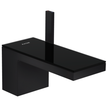 - Axor MyEdition Jednouchwytowa bateria umywalkowa 70 z kompletem odpływowym Push-Open czarny mat/czarne szkło 47010670 - 47010670 - Łazienki Szydłowski