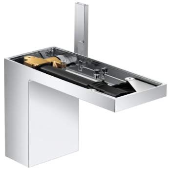 - Axor MyEdition Jednouchwytowa bateria umywalkowa 110 z kompletem odpływowym Push-Open, bez płytki chrom 47032000 - 47032000 - Łazienki Szydłowski