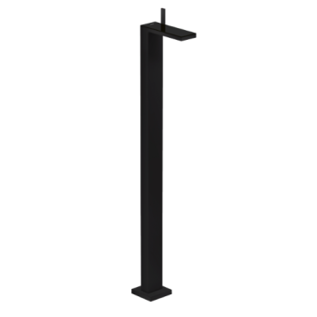 - Axor MyEdition Jednouchwytowa bateria umywalkowa z kompletem odpływowym Push-Open, podłogowa czarny mat/czarne szkło 47040670 - 47040670 - Łazienki Szydłowski