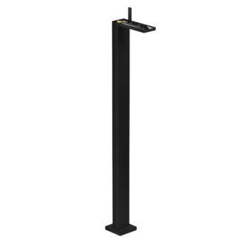 - Axor MyEdition Jednouchwytowa bateria umywalkowa z kompletem odpływowym Push-Open, podłogowa, bez płytki czarny mat 47042670 - 47042670 - Łazienki Szydłowski