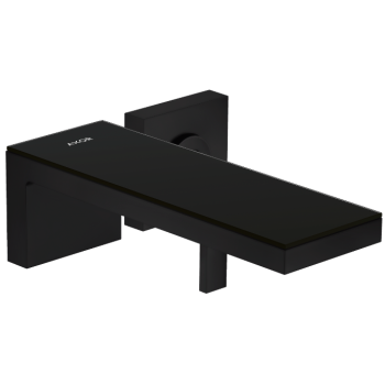 - Axor MyEdition Jednouchwytowa bateria umywalkowa montaż ścienny podtynkowy czarny mat/czarne szkło 47060670 - 47060670 - Łazienki Szydłowski