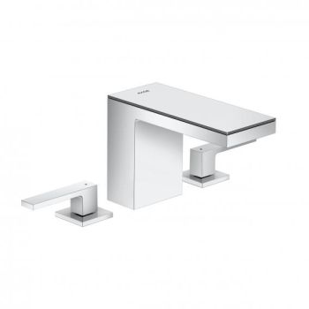 - Axor MyEdition 3-otworowa bateria umywalkowa 110 z kompletem odpływowym Push-Open chrom/szkło lustrzane 47070000 - 47070000 - Łazienki Szydłowski