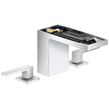 - Axor MyEdition 3-otworowa bateria umywalkowa 110 z kompletem odpływowym Push-Open, bez płytki chrom 47072000 - 47072000 - Łazienki Szydłowski