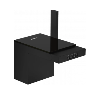 - Axor MyEdition Jednouchwytowa bateria bidetowa z kompletem odpływowym Push-Open czarny mat/czarne szkło 47210670 - 47210670 - Łazienki Szydłowski