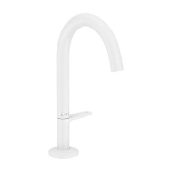  - Axor One Bateria umywalkowa Select 170 z kompletem odpływowym Push-Open biały mat 48020700 - 48020700 - Łazienki Szydłowski
