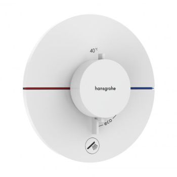 - HANSGROHE ShowerSelect Comfort S Bateria termostatyczna, podtynkowa do 1 odbiornika z dodatkowym wyjściem biały mat 15562700 - 15562700 - Łazienki Szydłowski