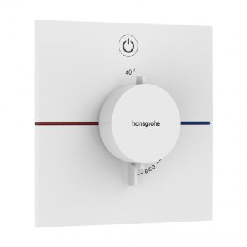  - HANSGROHE ShowerSelect Comfort E Bateria termostatyczna, podtynkowa do 1 odbiornika biały mat 15571700 - 15571700 - Łazienki Szydłowski