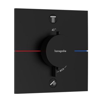 - HANSGROHE ShowerSelect Comfort E Bateria termostatyczna, podtynkowa do 2 odbiorników czarny mat 15572670 - 15572670 - Łazienki Szydłowski