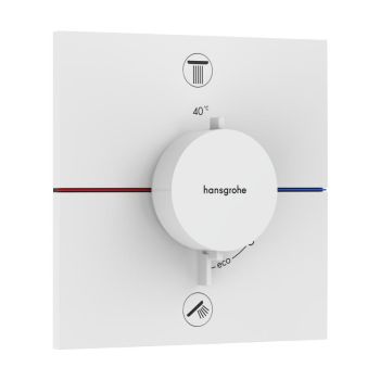  - HANSGROHE ShowerSelect Comfort E Bateria termostatyczna, podtynkowa do 2 odbiorników biały mat 15572700 - 15572700 - Łazienki Szydłowski