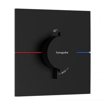 - HANSGROHE ShowerSelect Comfort E Bateria termostatyczna, podtynkowa czarny mat 15574670 - 15574670 - Łazienki Szydłowski