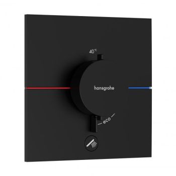- HANSGROHE ShowerSelect Comfort E Bateria termostatyczna, podtynkowa do 1 odbiornika z dodatkowym wyjściem czarny mat 15575670 - 15575670 - Łazienki Szydłowski