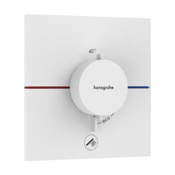  - HANSGROHE ShowerSelect Comfort E Bateria termostatyczna, do 1 odbiornika z dodatkowym wyjściem biały mat 15575700 - 15575700 - Łazienki Szydłowski