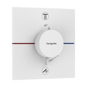  - HANSGROHE ShowerSelect Comfort E Bateria termostatyczna, do 2 odbiorników  biały mat 15578700 - 15578700 - Łazienki Szydłowski