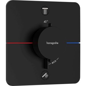 - HANSGROHE ShowerSelect Comfort Q Bateria termostatyczna, podtynkowa do 2 odbiorników czarny mat 15586670 - 15586670 - Łazienki Szydłowski