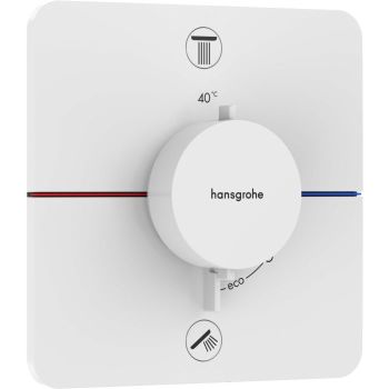  - HANSGROHE ShowerSelect Comfort Q Bateria termostatyczna, podtynkowa do 2 odbiorników biały mat 15586700 - 15586700 - Łazienki Szydłowski