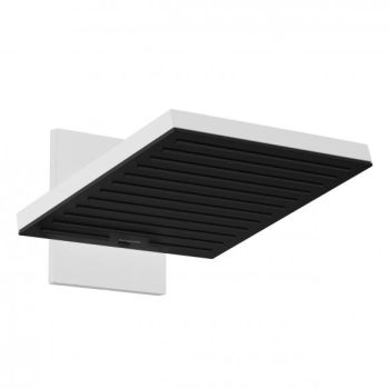 - HANSGROHE Pulsify E deszczownica 26x26 cm 2jet z ramieniem biały mat 24350700 - 24350700 - Łazienki Szydłowski