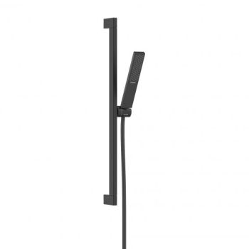 - HANSGROHE Pulsify E Zestaw prysznicowy 100 1jet EcoSmart+ z drążkiem 65 cm czarny mat 24371670 - 24371670 - Łazienki Szydłowski