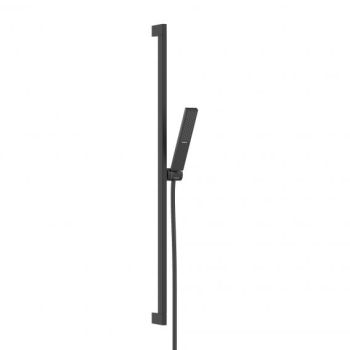 - HANSGROHE Pulsify E Zestaw prysznicowy 100 1jet EcoSmart z drążkiem 90 cm czarny mat 24380670 - 24380670 - Łazienki Szydłowski