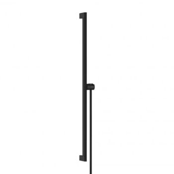  - HANSGROHE Unica Drążek prysznicowy E Puro 90 cm z suwakiem EasySlide i wężem prysznicowym Isiflex 160cm czarny mat 24403670 - 24403670 - Łazienki Szydłowski