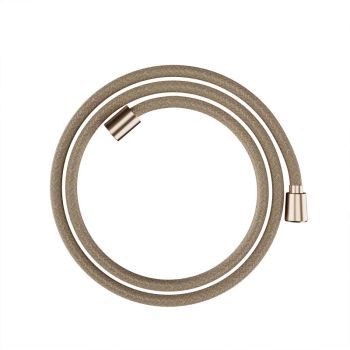 - HANSGROHE Designflex Tekstylny wąż prysznicowy 160 cm brąz szczotkowany 28260140 - 28260140 - Łazienki Szydłowski
