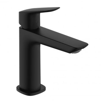 - HANSGROHE Logis bateria umywalkowa z kompletem odpływowym Push-Open czarny mat 71252670 - 71252670 - Łazienki Szydłowski