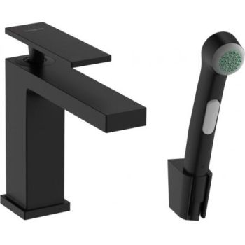 - HANSGROHE Tecturis E bateria umywalkowa 110 z słuchawką prysznicową i wężem prysznicowym 160 cm czarny mat 73210670 - 73210670 - Łazienki Szydłowski