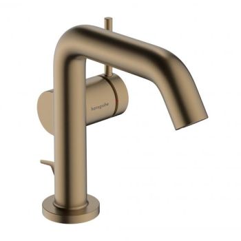  - HANSGROHE Tecturis S Jednouchwytowa bateria umywalkowa 110 Fine CoolStart EcoSmart+ z kompletem odpływowym z cięgłem brąz szczotkowany 73323140 - 73323140 - Łazienki Szydłowski