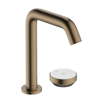  - HANSGROHE Tecturis S 2-otworowa bateria umywalkowa 150 CoolStart z niezamykanym kompletem odpływowym brąz szczotkowany 73353140 - 73353140 - Łazienki Szydłowski