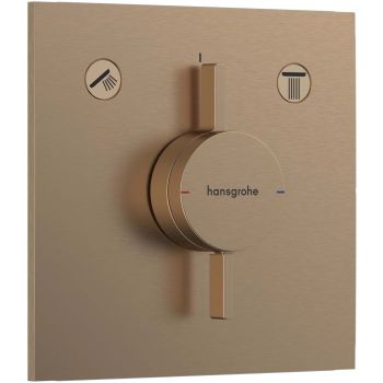  - HANSGROHE DuoTurn E Bateria do 2 odbiorników brąz szczotkowany 75417140 - 75417140 - Łazienki Szydłowski