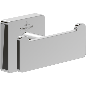  - Villeroy&Boch Elements-Striking podwójny haczyk na ręcznik, chrom TVA15201200061 - TVA15201200061 - Łazienki Szydłowski