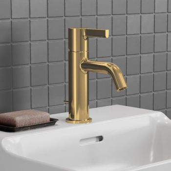 - Ideal Standard Joy bateria umywalkowa z zestawem odpływowym, brushed gold BC775A2 - BC775A2 - Łazienki Szydłowski