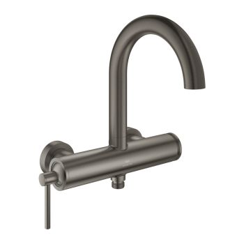 - GROHE-Atrio jednouchwytowa bateria wannowa grafit szczotkowany 24367AL0 - 24367AL0 - Łazienki Szydłowski