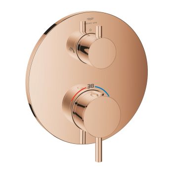  - GROHE-Atrio Termostatyczna bateria prysznicowa do obsługi dwóch wyjść wody warm sunset 24358DA0 - 24358DA0 - Łazienki Szydłowski