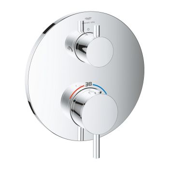  - GROHE-Atrio Termostatyczna bateria prysznicowa do obsługi dwóch wyjść wody chrom 24358000 - 24358000 - Łazienki Szydłowski