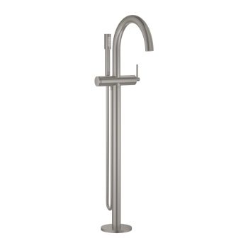 - GROHE-Atrio Wolnostojąca bateria wannowa stal nierdzewna 24368DC0 - 24368DC0 - Łazienki Szydłowski