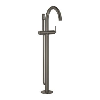 - GROHE-Atrio Wolnostojąca bateria wannowa brushed hard graphite 24368AL0 - 24368AL0 - Łazienki Szydłowski