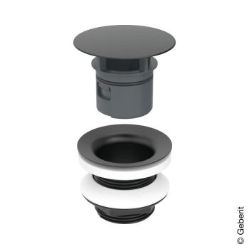 - GEBERIT Zawór zestawu odpływowego, czarny mat 152050141 - 152.050.14.1 - Łazienki Szydłowski