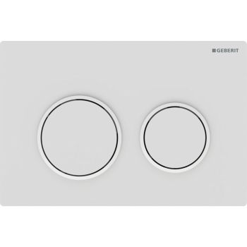 - GEBERIT Omega 20 przycisk spłukujący przedni / górny, biały mat-biały-biały mat, easy-to-clean 115085011 - 115.085.01.1 - Łazienki Szydłowski