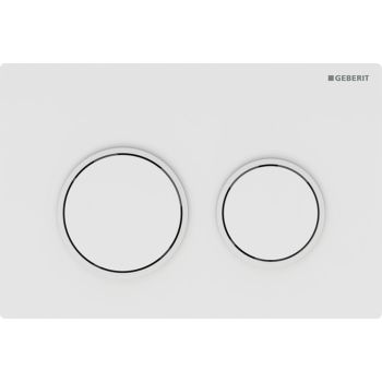 - GEBERIT Omega20 Przycisk spłukujacy przedni / górny, biały / biały mat / biały 115085111 - 115.085.11.1 - Łazienki Szydłowski
