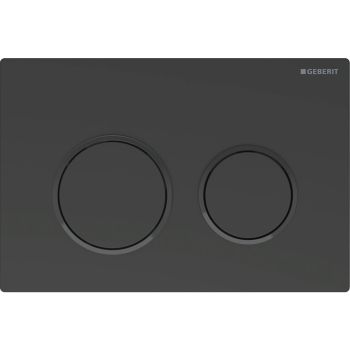 - GEBERIT Omega20 przycisk spłukujący , przedni / górny, czarny mat-czarny-czarny mat, easy-to-clean 115085161 - 115.085.16.1 - Łazienki Szydłowski