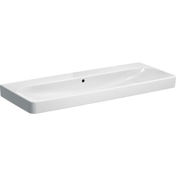  - GEBERIT Smyle Square Umywalka 120x48 cm biały połysk z powłoką KeraTect 500225018 - 500.225.01.8 - Łazienki Szydłowski