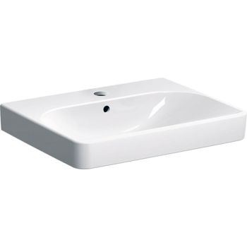  - GEBERIT Smyle Square Umywalka, 60x48cm biały połysk z powłoką KeraTect 500229018 - 500.229.01.8 - Łazienki Szydłowski