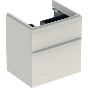 - GEBERIT Smyle Square Szafka pod umywalkę 58,4 x 47 cm, kolor szary piaskowy 500352JL1 - 500.352.JL.1 - Łazienki Szydłowski