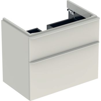- GEBERIT Smyle Square Szafka pod umywalkę, 73,4x47 cm kolor szary piaskowy 500353JL1 - 500.353.JL.1 - Łazienki Szydłowski