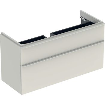 - GEBERIT Smyle Square Szafka pod umywalkę, 118,4 x 47 cm kolor szary piaskowy 500355JL1 - 500.355.JL.1 - Łazienki Szydłowski